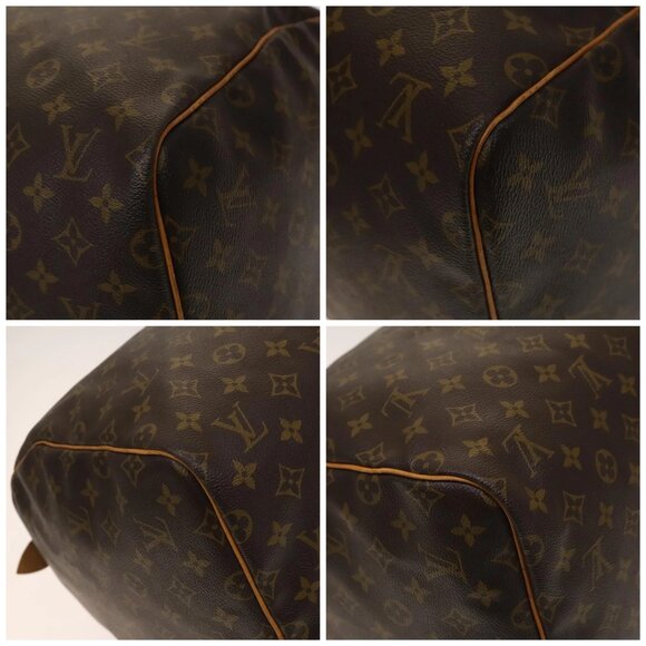 LOUIS VUITTON Monogram Keepall 55 Boston Bag M41424 LV Auth 140707 - Picture 14 of 16